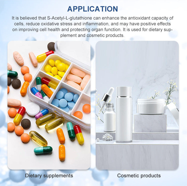 98% Purity S Acetyl L Glutathione Powder CAS 3054-47-5 Antioxidants