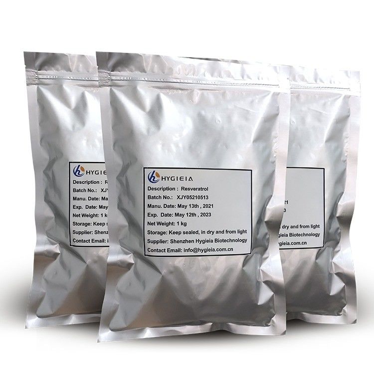 98% Natural Resveratrol White Powder Leaf Within Solvent Extracted Cosmetic Grade