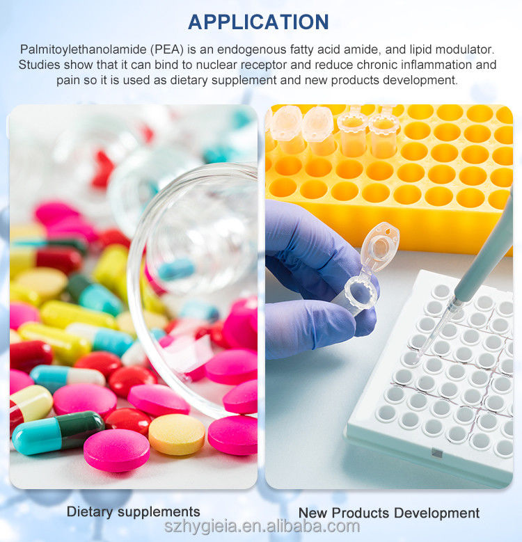 Highly Concentrated Palmitoylethanolamide Pea Powder CAS 544-31-0 For Capsules